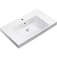 Раковина KERAMA MARAZZI GEOMETRICA Cubo подвесная/мебельная, 805х485х180, белая гл. CU.wb.80