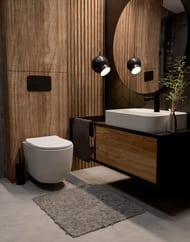 Смеситель для раковины AQUAme Parma однозахватный, черный мат. AQM6610MB