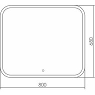 ������� Silver Mirrors ����-6 (800�680) LED-���������, ������, ���, �������� ��-00001651