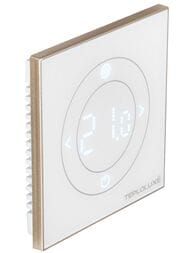 Терморегулятор ТЕПЛОЛЮКС Solus Zen Wi-Fi, программируемый, сенсорный, белый/золото 100000379300