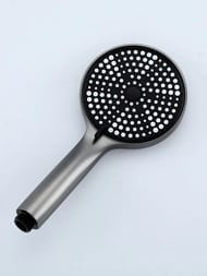 Душевая система с поворотным изливом, лейкой и верхним душем , FRAP оружейная сталь, F24806-9