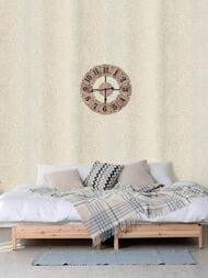 Обои виниловые на флизелине Grandeco Anastasia A55208 (1,06х10,05) штукатурка, бежевые (рул.)