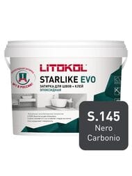 Затирка эпоксидная LITOKOL STARLIKE EVO S.145 NERO CARBONIO черная, 5 кг — миниатюра 1