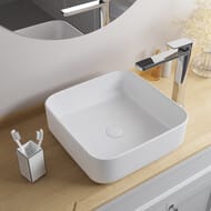 Умывальник накладной IDDIS Bridge 390х390х130 белый матовый BRIWM04i27