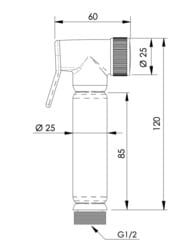Гидроершик Remer RB100, хром