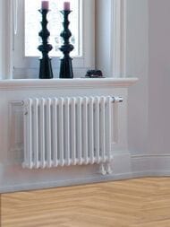 Радиатор Zehnder Charleston 2056 двухтрубчатый 26 секции, нижнее подк. 1/2", 1404 Вт, белый