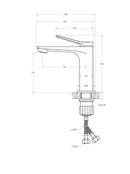 ��������� ��� �������� BelBagno UNIQUE-LVM-CRM-W0 107��, �������������, ��� ������� �������, ����