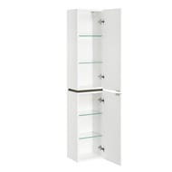 Шкаф-колонна AQUATON Скай 1A238603SY01R 300x240x1473 подвесная, петли справа, белый гл/серый кашемир