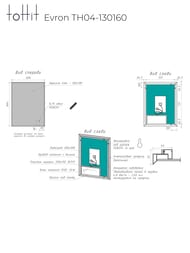 Зеркало настенное toHit Evron 60/80 600x800x30 универс, Led подсв, подогрев, бесконт дат TH04-130160