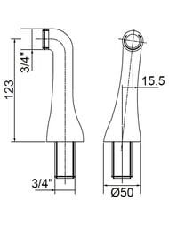 Полуколонны для смесителя Migliore RICAMBI хром ML.RIC-20.279.CR