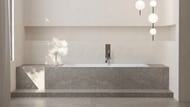 Ванна встраиваемая Salini Cascata 1806х802х600 прямоуг. чаша,регулируемые ножки,белый мат. 104213M