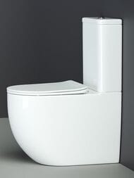Унитаз-компакт Ceramicanova Mia смыв Торнадо, сиденье микролифт, белый CN1801T-B+CN1801T-T — изображение 2