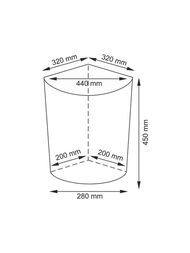Корзина для ванной комнаты WasserKRAFT Vils (31х31х45) плетеная,с крышкой WB-560-M