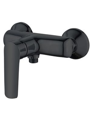 Смеситель для душа ESKO Lagos Black LG80B настенный, однозахватный, без излива, цвет: черный