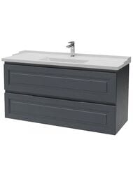 Тумба под раковину Caprigo Wales 120 (1190х600х458) подвесная, 2 ящика, цвет графит 36015-SF-019
