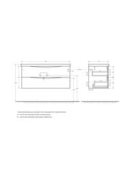 ����� ��� �������� BelBagno MARINO (1100x450x500) ���������, Rovere Nature MARINO-1100-2C-SO-RN-P