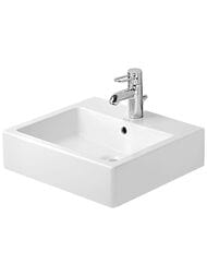 Умывальник DURAVIT VERO 500х470х175 шлифованный, отв. под смеситель, перелив 0454500027