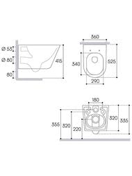 ������ ��������� Aqueduto Cone 525�360�320 ������������, ������� � �����������, ����� ���. CON0130