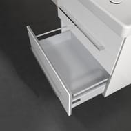 Тумба под раковину Villeroy & Boch Avento (580х452х514) 2 ящика, белое стекло A88900B4