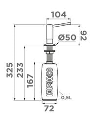 Дозатор Omoikiri OM-02-P-ES эспрессо 4995074