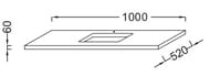 ���������� Jacob Delafon PARALLEL EB53-1000-E10 (1000�520�60) � ����������, ���������� ���