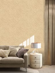 Обои виниловые на флизелине Rasch Country Living (1,06х10,00) ткань, бежевые 970951 (рул.)