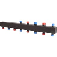 Коллектор распределительный ROMMER 4(5) отопительных контура 1х1.1/4", сталь