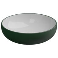 Раковина накладная GSG Easy EALAVRO45BI000/036 (450х450х135), белый/т-зеленый матовый