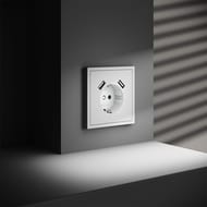 Розетка с USB Voltum S70 VLS040402, белый матовый