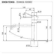 Смеситель для раковины Remer X Style X12AXV, сталь — миниатюра 2