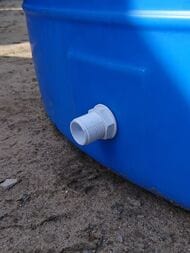 Отвод из бака Polimer Group 1.1/2" в сборе, пластиковый