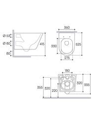 ������ ��������� Aqueduto Cone 525�360�320 �������., ������� � �����������, ����� ������ CONT2110