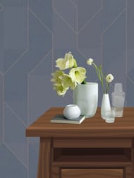 Обои флизелиновые Artsimple Geometry (1,00х10,05) геометрия, черный, ARTS15 021(рул.)