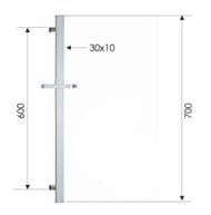 Душевая стойка 70 см Remer 317R, хром