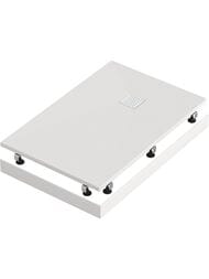Экран GOOD DOOR BAS ABS Essentia 1100х800 Soft-touch, цвет: белый (прямоугольный)