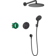 Душевая система Hansgrohe Croma Shower system 280 1jet Ecostat S термостат для душа, черный 27961670