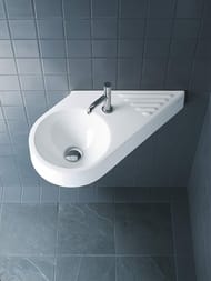 Рукомойник диагональный DURAVIT ARCHITEC 645х410х150 отв. под смеситель, раковина слева 0764650000 — миниатюра 2