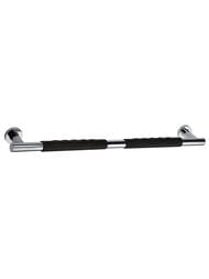 Поручень Bemeta Omega 104507681 600мм, настенный, резина, цвет: хром/черный
