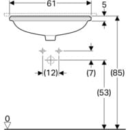 �������� Geberit VariForm (550�400) ������������, ��� ���. ��� ���������, ��� �������� 500.758.01.2