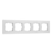 Рамка на 5 постов Werkel Senso W0053101, белый