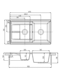 ����� ��������������� Aquaton ����� (870�510�218) �������, �������� 1A716232DE220