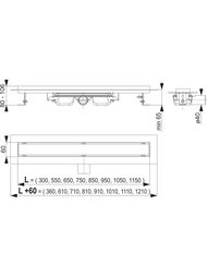 ������� ����� Alcaplast APZ106-650 c ������� L=650�� H=65�� ����.�����, ��� ������� �������