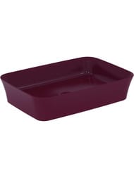 Умывальник IPALYSS Ideal Standard (550х380х125) накладной, без перелива, pomegranate E2076V6