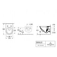 ������ ��������� Villeroy & Boch Subway 3.0 4670T001 370�560�360 ������������, ������, ����. �����