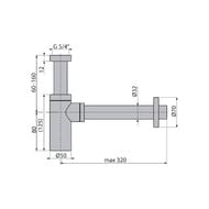 ����� ��� ����������� Alcaplast A400-G-P 1 1/4"/32 DESING �������������������, ��� �������, ������