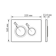 BERGES комплект инсталляция NOVUM клавиша О5 черн. унитаз EGO Rimless сиденье Okus Slim SO 043311