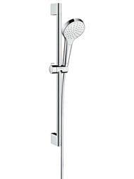 Душевой набор Hansgrohe Croma Select S 1jet (ручной душ, штанга 65см, шланг) хром/белый 26564400 — миниатюра 1