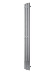 GROTA CORSA Полотенцесушитель электрический 130x1500 с крючками, нерж.сталь полированная