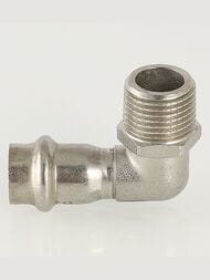 Отвод пресс VALTEC 35х1"Н, 90° нерж. сталь, VTi.953.I.003506