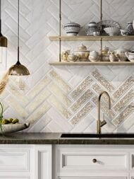 Плитка настенная KERAMA MARAZZI Дорато (85х285) грань, белая 9034 (кв.м.)